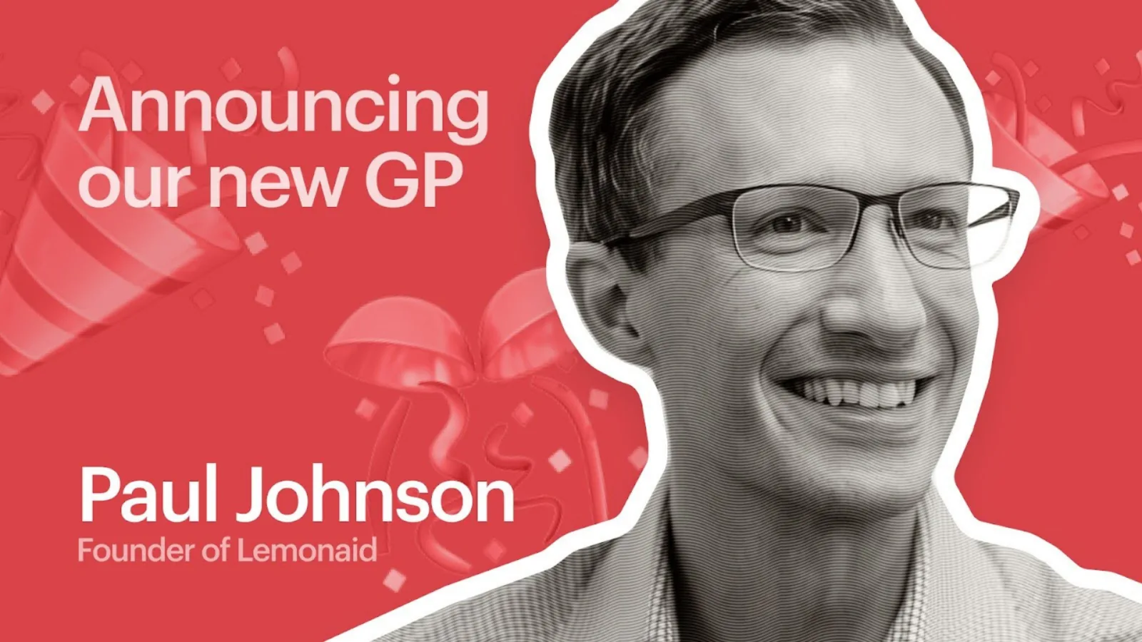 Announcing Our New GP — Paul Johnson