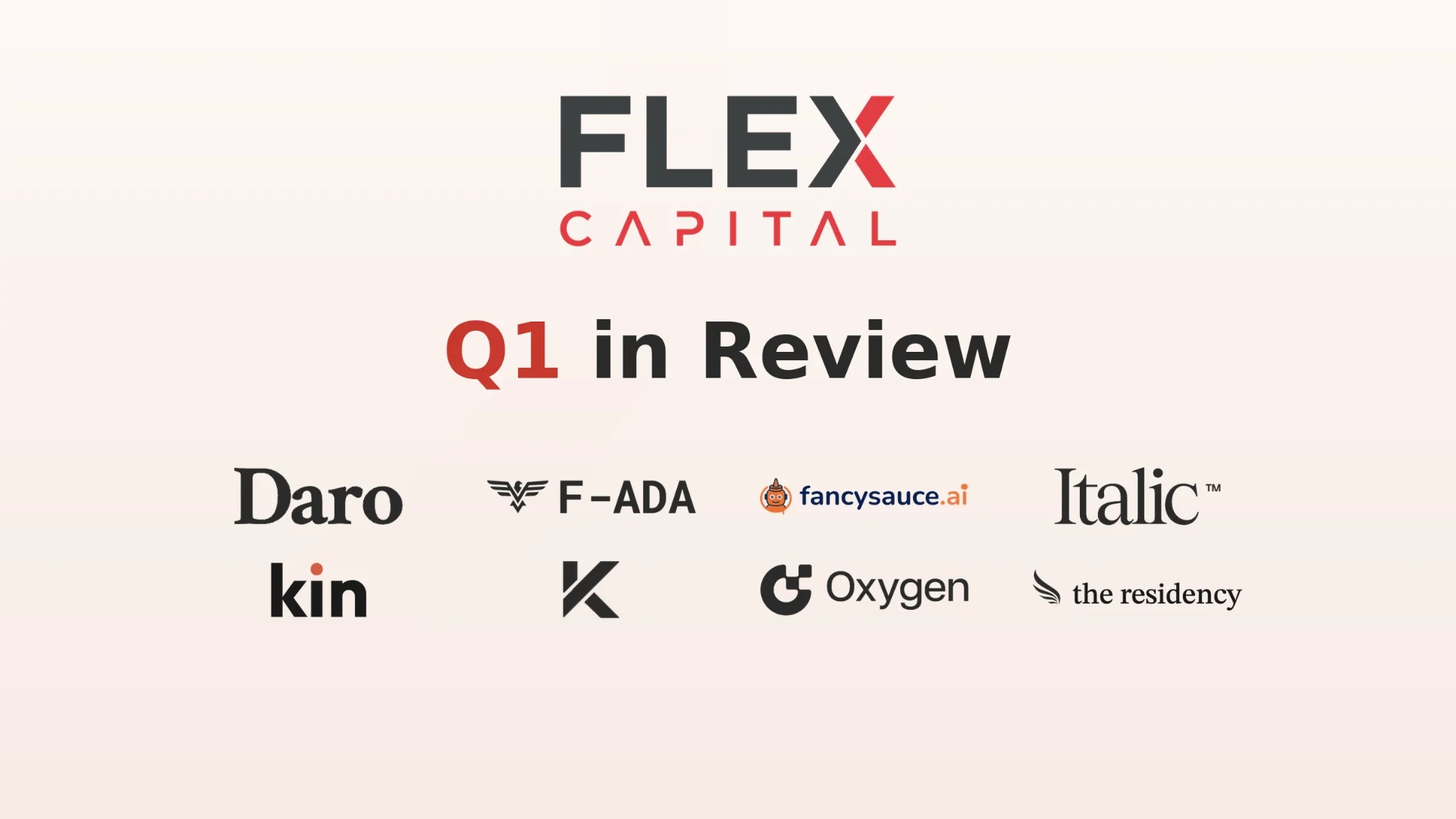 Flex Capital Q1 Highlights